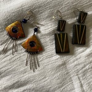 Unique Artisan dangle earrings